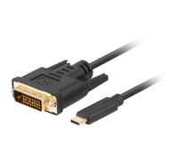 Lanberg CA-CMDV-10CU-0018-BK câble vidéo et adaptateur 1,8 m USB Type-C DVI-D Noir