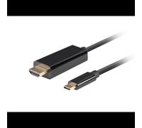 Câble USB C vers HDMI Lanberg CA-CMHD-10CU-0010-BK