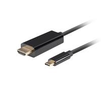 Câble USB C vers HDMI Lanberg CA-CMHD-10CU-0010-BK