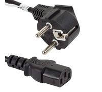 lanberg CA de c13 C 11cc 0018 -BK CEE 7/7 Shuko mâle vers IEC 320 C13 Femelle câble d'alimentation VDE, Noir 1,8 m