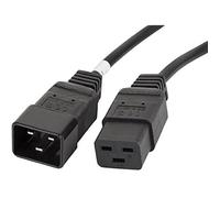 lanberg CA de c19e 10cc 0018 -BK IEC 320 C19 Femelle vers IEC 320 C20 Femelle Rallonge de câble d'alimentation VDE, Noir 1,8 m