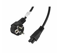 lanberg CA de c5ca-11cc 003 BK CEE 7/7 Prise Schuko vers IEC 320 C5 Femelle Câble d'alimentation Ordinateur Portable VDE, Noir 3 m