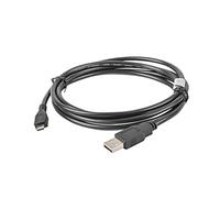 Câble Lanberg CA-USBM-10CC-0018-BK USB 2.0 A vers Micro-USB B Noir 1.8m, Débit 0.48 Gbit/s, AWG 30, PVC, Diamètre 4.8mm
