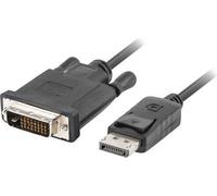 Lanberg CA-DPDV-10CU-0010-BK Adaptateur de câble vidéo 1 m DisplayPort DVI-D Noir (CA-DPDV-10CU-0010-BK)