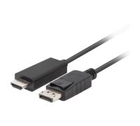 Lanberg CA-DPHD-11CC-0018-BK changeur de genre de câble DisplayPort HDMI Noir