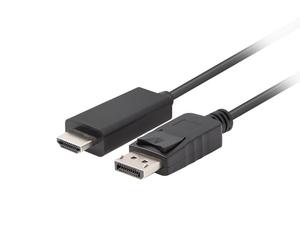 Lanberg CA-DPHD-11CC-0018-BK changeur de genre de câble DisplayPort HDMI Noir