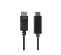 Lanberg CA-DPHD-11CC-0030-BK changeur de genre de câble DisplayPort HDMI Noir