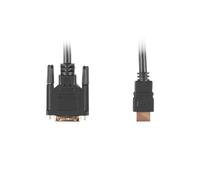 Lanberg CA-HDDV-10CC-0005-BK câble vidéo et adaptateur 0,5 m HDMI Type A (Standard) DVI-D Noir
