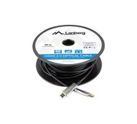 Lanberg CA-HDMI-20FB-0200-BK LANBERG HDMI M/M V2.0 CABLE 20M SCHWARZ OPTISCH AOC