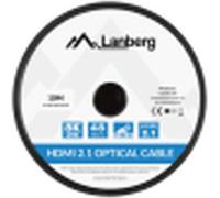 Lanberg CA-HDMI-30FB-0100-BK LANBERG HDMI CABLE M/M V2.1 10M 8K SCHWARZ OPTISCH AOC