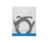 LANBERG CA-MJMJ-10CC-0020-BK CÂBLE STÉRÉO 3,5MM MÂLE VERS 3,5MM MÂLE JACK, 2 MÈTRES
