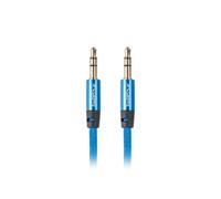 Lanberg CA-MJMJ-10CU-0010-BL câble audio 1 m 3,5mm Bleu
