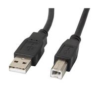 Lanberg CA-USBA-11CC-0050-BK câble USB USB 2.0 5 m USB B 0,48 Gbit/s Noir