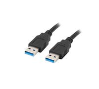 Lanberg CA-USBA-30CU-0010-BK Câble USB 1 m USB 3.2 Gen 1 (3.1 Gen 1) Noir (CA-USBA-30CU-0010-BK)