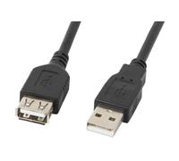 Câble rallonge à usb prise mâle/prise femelle 480 mb/s noir 5 m