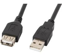 Lanberg CA-USBE-10CC-0050-BK LANBERG USB-A EXTENSION CABLE M/W 2.0 5M BLACK