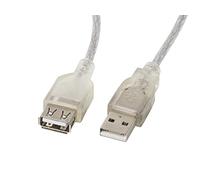 Lanberg CA-USBE-12CC-0050-TR câble USB 5 m USB 2.0 USB A Transparent