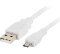 LANBERG CA-USBM-10CC-0010-W - Câble micro USB vers USB-A 2.0 mâle/mâle 1m blanc