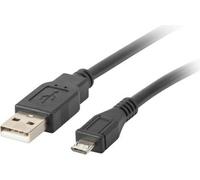 Lanberg CA-USBM-10CC-0018-BK LANBERG USB MICRO(M)->USB-A(M) 2.0 CABLE 1.8M SCHWARZ