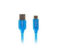 Lanberg CA-USBO-22CU-0018-BL Câble USB 1,8 m 2.0 USB A USB C Bleu (CA-USBO-22CU-0018-BL)