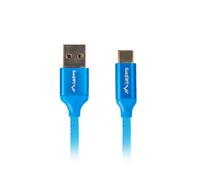 Lanberg CA-USBO-22CU-0018-BL câble USB USB 2.0 1,8 m USB A USB C Bleu