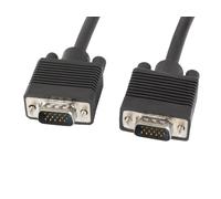 Lanberg Câble VGA mâle-mâle CA-VGAC-10CC-0018-B blindé avec ferrite 1,8 m noir