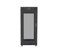 LANBERG CABINET DINSTALLATION RACK 19 STAND 27U 600X800 NOIR PERFORÉ LCD PORTE (FLAT PACK) - FF01-6827-23BL