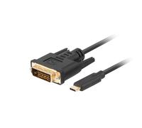Lanberg Câble adaptateur USB-C(M) - DVI-D(24+1) 1,8m noir
