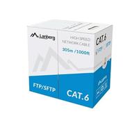 LANBERG Cable DE ALIMENTACION UTP, Cat. 6, CU, 305M, Gris