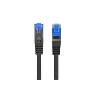 LANBERG Cable DE Red Cat.6A FTP 0.5M Black PCF6A-10CC-0050-BK