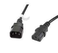 Câble d'extension lanberg alimentation cpu iec320 c13 h/iec320 c14 m vde 3m