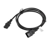 LANBERG Câble d'extension de l'alimentation électrique 1,8 mètres CA-C13E-11CC-0018-BK Connecteurs IEC320 C13 / IEC320 C14