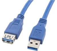 Lanberg Câble D'extension Usb-A M/W 3.0 3M Bleu