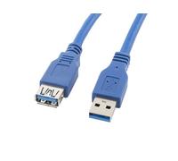 Rallonge lanberg usb 3.0 mâle femelle 1,8 m bleu