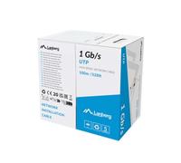 Lanberg Câble réseau LAN Ethernet 1 Gb/s 100 m CCA Gris