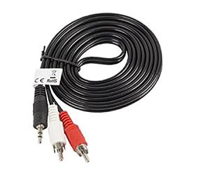 LANBERG Câble stéréo Jack 3.5mm / 2X mâle RCA 2m
