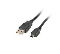 Lanberg Câble USB 2.0 Mâle/Mini – Ferrite – 1,8 m – Noir