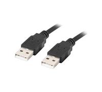 Lanberg CA-USBA-20CU-0005-BK câble USB USB 2.0 0,5 m Noir