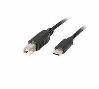 Lanberg Câble USB-C M / USB-B M 2,0 1,8 m Noir Ferrite