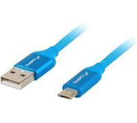 Lanberg Cable Usb Ca-Usbm-20Cu-0018-Bl Steckverbinder Usb Zu Micro Usbusb Qc 3.0 1.8M Blau