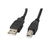 Lanberg Câble USB imprimante – USB mâle A vers USB mâle – ferrite – noir – 0-5 m