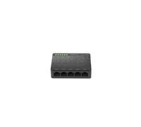 Lanberg DSP1-1005 : Switch Non-Géré 5 Ports Gigabit Ethernet RJ-45 (10/100/1000) 10 Gbit/s, 2000 Entrées MAC, Boîtier Plastique Noir/Gris