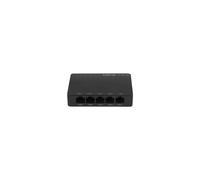 Lanberg DSP2-1005-12V Switch Réseau Non-Géré 5 Ports Gigabit Ethernet (10/100/1000) 1 Gbit/s, Répertoire MAC 2000 entrées, DC-in jack, Noir