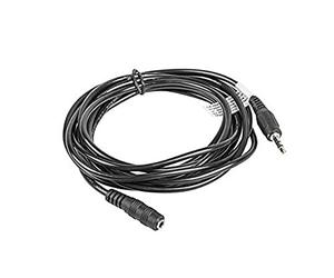 lanberg env.-mjfj 10cc-0030 BK Câble Audio Jack stéréo mâle vers Jack 3,5 mm Femelle, 3 m Noir