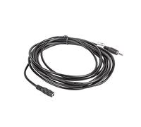 lanberg env.-mjfj 10cc-0050 BK mâle vers Jack 3.5 mm Femelle stéréo Jack Audio câble 5 m Noir