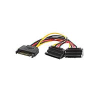 lanberg env.-Sasa 10cu 70-bs-0015 SATA (15 Broches) mâle vers SATA (15 Broches) 90 Femelle x2, 15 cm Multicolore