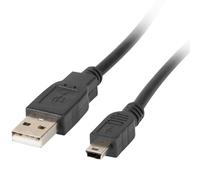 lanberg env.-usbk 10cc-0003 BK Câble USB 2.0 Fiche mâle A vers fiche Mini USB B, 30 cm Noir