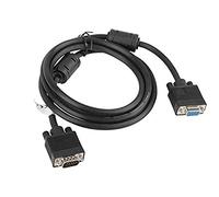 lanberg env.-vgac 10cc-0018 B + VGA (15 Broches) mâle vers VGA (15 Broches) Femelle Extender avec Noyau de ferrite Noir 1,8 m