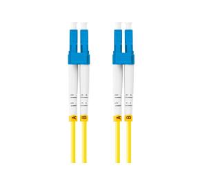 LANBERG fiber optic patchcord SM LC/UPC-LC/UPC duplex 5m LSZH g657a1 3.0mm yellow