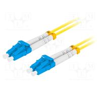 LANBERG fiber optic patchcord SM LC/UPC-LC/UPC duplex 5m LSZH g657a1 3.0mm yellow